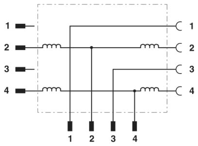 Т-распределитель-SAC-M12T/2XM12 PBDP