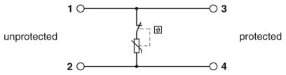 Устройство защиты от перенапряжений-TTC-6-MOV-D-24DC-UT-I