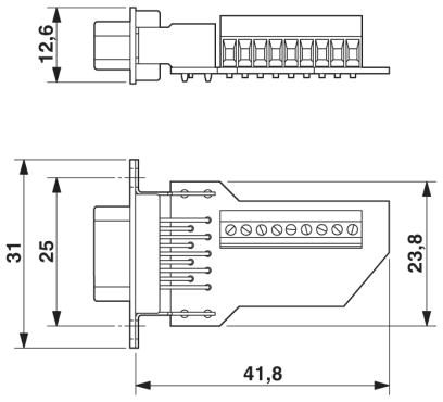 Контактная вставка D-SUB-VS-09-ST-DSUB/10-MPT-0,5