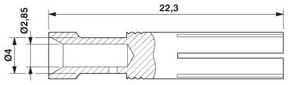 Обжимной контакт-CK2,5-ED-4,00BU AU