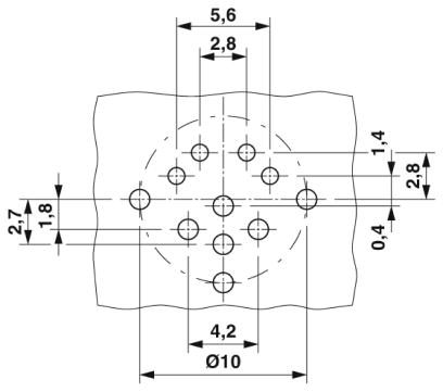 Встраиваемая гнездовая часть разъема-SACC-DSI-FSY-8CON-M16-L180 SCO