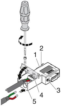 Шинный штекер D-SUB-SUBCON-PLUS-PROFIB/90/PG/SC