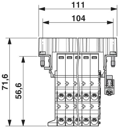 Адаптер клеммного модуля-HC-B 24-A-UT-PEL-M
