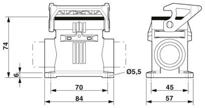 Корпус-HC-EVO-B06-SHWS-2SSM20-PLRBK