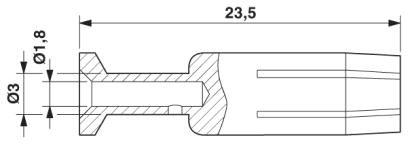 Обжимной контакт-CK4,0-ED-1,50BU AG