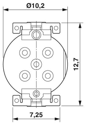 Встраиваемые разъемы-SACC-CI-M12FS-5P SMD T
