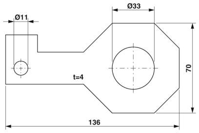 Крепежная пластина-FLT-ISG-PL-33