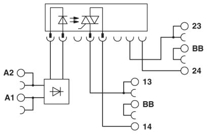 Модуль полупроводникового реле-PLC-OSC-24DC/230AC/ 2/ACT