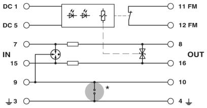 Штекерный модуль для защиты от перенапр-й-PT 1X2-24DC/FM-ST