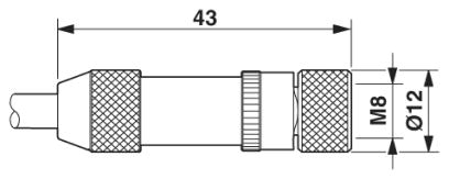 Разъем-SACC-M 8FS-3CON-M-SH