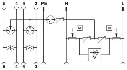 Устройство защиты от перенапряжений, тип 3-MNT-ISDN D