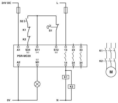 Реле безопасности-PSR-MC20-3NO-1DO-24DC-SC