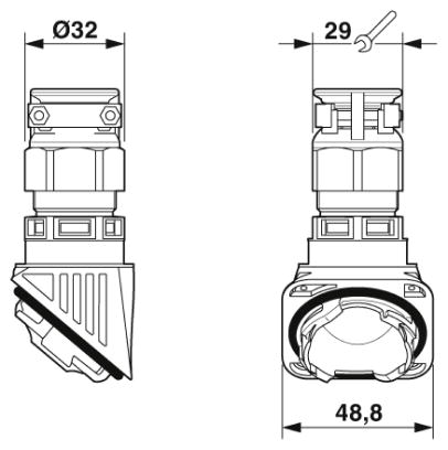 Кабельный ввод-HC-B-GTRS-M25-PLRBK