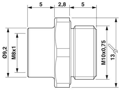 Крепежный резьбовой элемент корпуса-SACC-FP-F-M8/M10 SMD
