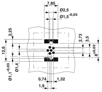Встраиваемые разъемы-SACC-CI-M8FS-6P SMD T