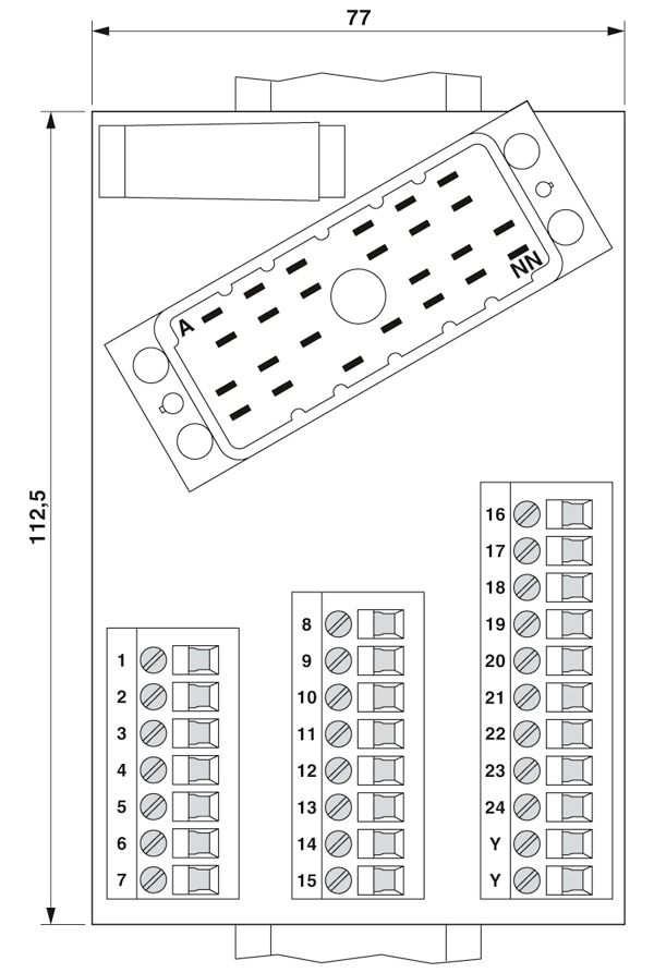 Интерфейсный модуль-UMK-EC56/25/EX-FRONT 2,5V/R