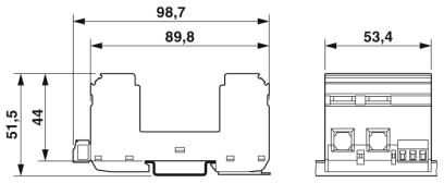 Базовый элемент для защиты от перенапряжений, тип 2-VAL-MS/3+0-BE/FM