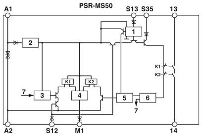 Реле безопасности-PSR-MS50-1NO-1DO-24DC-SC