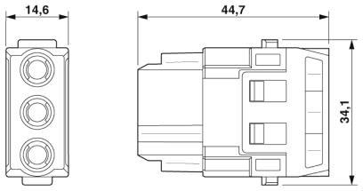 Модуль для установки контактов-HC-M-03-CT-F