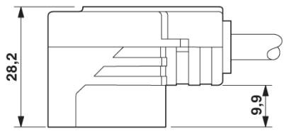 Кабель для датчика / исполнительного элемента-SAC-3P-MS-A-1L-V SCO/.../...