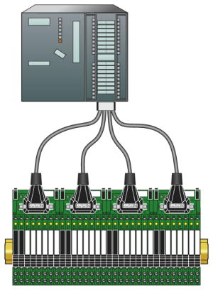 Подсоединение к системе-PLC-V8/FLK14/OUT