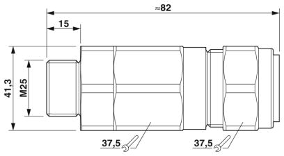 Кабельный ввод-G-EDSWU-M25-M66L-STES-S