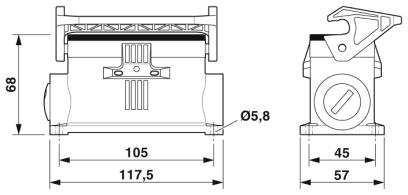 Корпус-HC-STA-B16-SLWS-2SSM32-ELC-AL