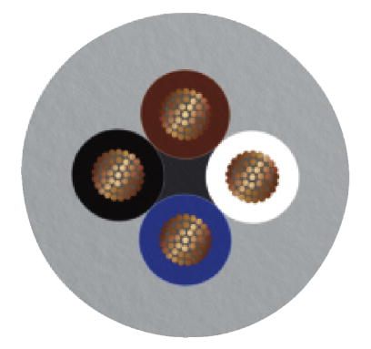 Кабель для датчика / исполнительного элемента-SAC-4P-M12MS/ 0,6-800/M12FS