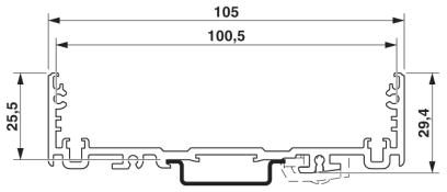 Корпус для электроники-UM-ALU 4-100,5 PROFILE 60