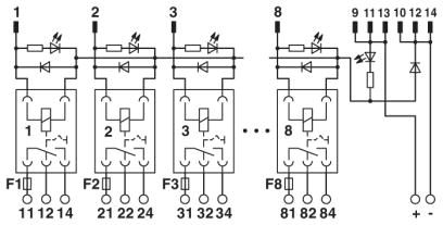 Активный модуль-UM-8RM/KSR-G24/21/MS/SI/PLC