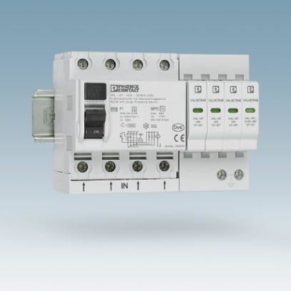 Разрядник для защиты от импульсных перенапряжений, тип 2-VAL-CP-RCD-3S/40/0.03