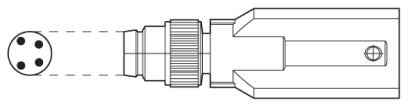 Кабель для датчика / исполнительного элемента-SAC-3P-M8Y/2X0,6-PUR/M 8FR