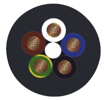 Кабель для датчика / исполнительного элемента-SAC-5P-FR SCO BK/.../...