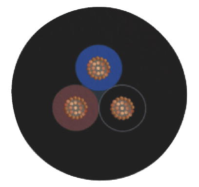 Кабель для датчика / исполнительного элемента-SAC-3P-M 8MS/ 0,3-PUR/M12FR-2L