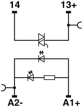Модуль полупроводникового реле-RIF-0-OPT-24DC/230AC/1