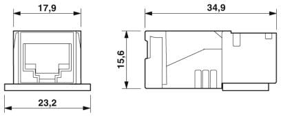 Адаптер для монтажной рейки-CUC-PP-D1PGY/R4IDC8