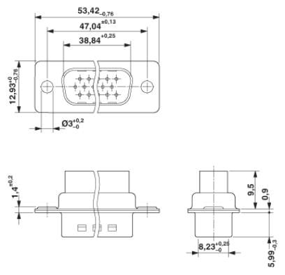 Держатель контактов D-SUB-VS-25-ST-DSUB-HD-CD-B