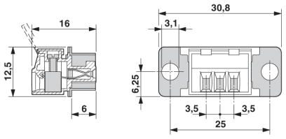 Разъем печатной платы-PSC 1,5/ 3-F
