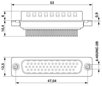 Контактная вставка D-SUB-CUC-DSI-C1STZ-S/DSLSB25 HD