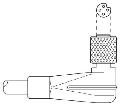Кабель для датчика / исполнительного элемента-SAC-4P-3,0-PUR/M5FR