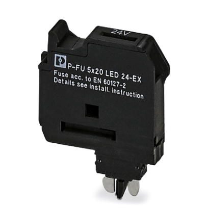 Штекерный держатель предохранителя-P-FU 5X20 LED 24-EX