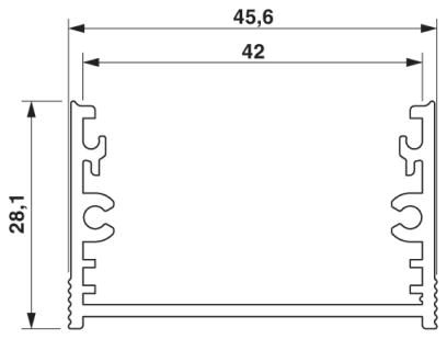 Компоненты корпуса-UM-ALU 4 AU45 L25