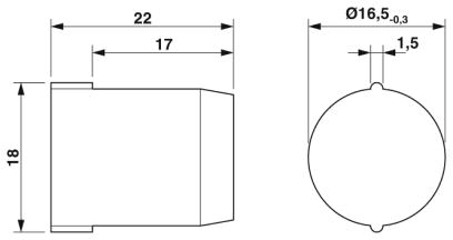Заглушки-SEALING PLUG 17X17 RD