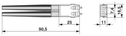 Штекерный соединитель для оптоволоконного кабеля-PSM-SET-SCRJ-DUP/2-HCS