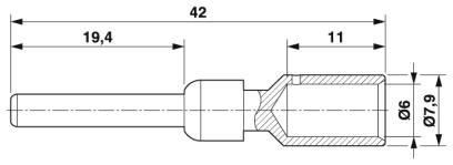 Обжимной контакт-SB-36KP005