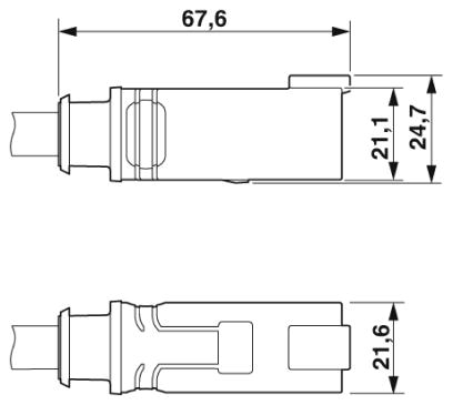 Кабель для датчика / исполнительного элемента-SAC-6P-DTMS/ 0,6-PUR/DTFS