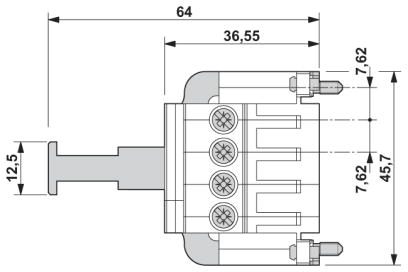 Разъем печатной платы-IPC 5/ 4-STF-SH-7,62