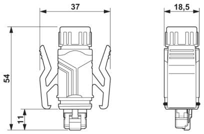 Сетевой кабель-VS-IP67/B-OE-94B-LI/5,0