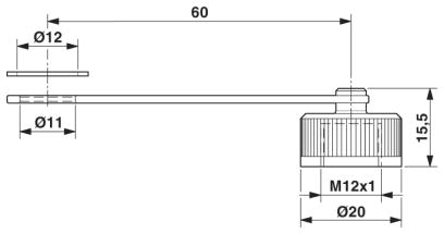 Колпачок-PROT-M12 FS-PA-CHAIN-EYE-DM12