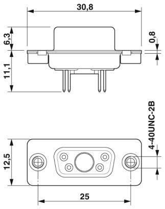 Контактная вставка D-SUB-CUC-DSI-J1STZ-S/DSLSB1P4S